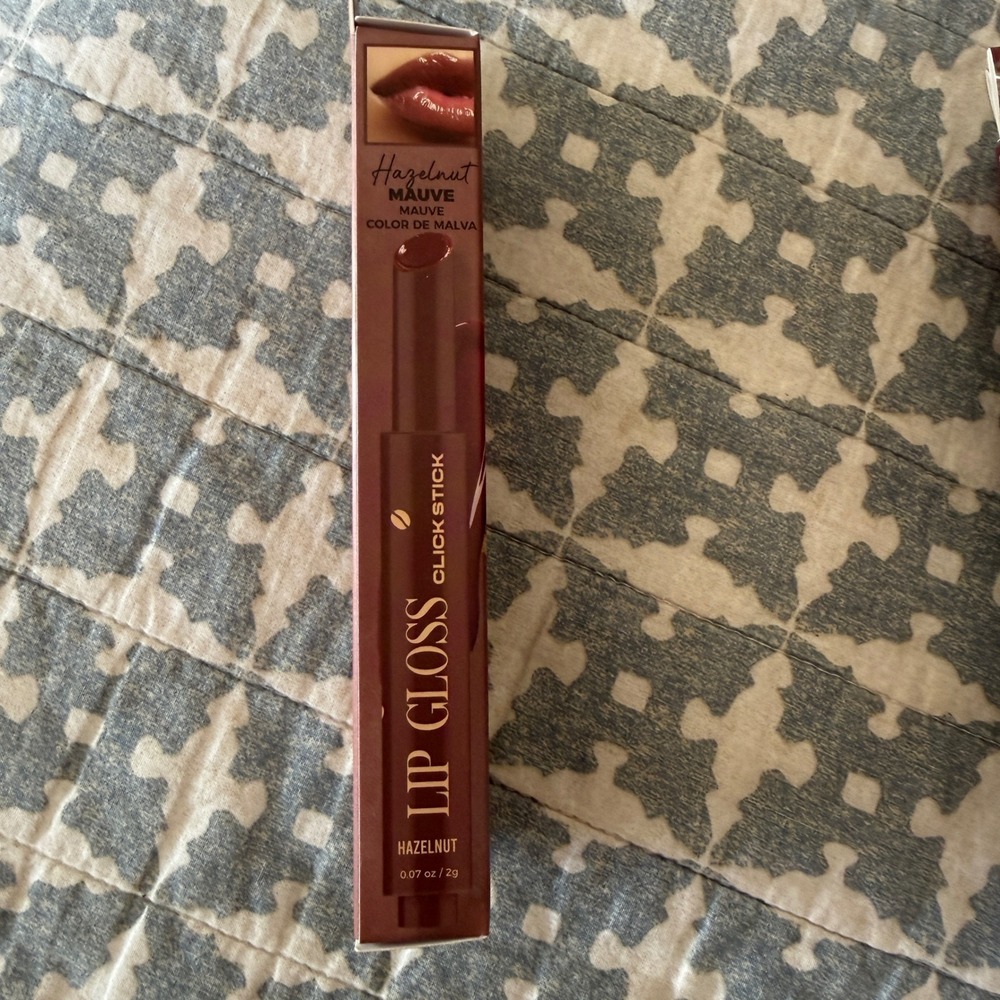 Ioni Cream & Sugar Lip Gloss Click Stick Hazelnut Mauve 0.07oz Viral Dollar Tree
